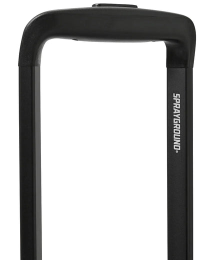 BLACK CHECK DIAGONAL TEAR CARRY-ON LUGGAGE