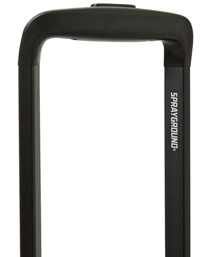BLACK CHECK DIAGONAL TEAR FULL-SIZE LUGGAGE