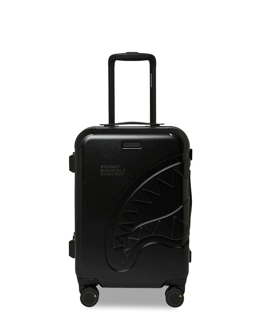 BLACKED OUT EMBOSSED GOLD TOOTH CARRY-ON LUGGAGE