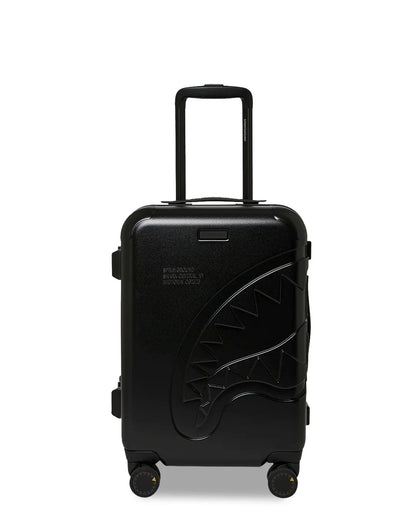 BLACKED OUT EMBOSSED GOLD TOOTH CARRY-ON LUGGAGE