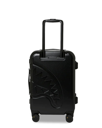 BLACKED OUT EMBOSSED GOLD TOOTH CARRY-ON LUGGAGE