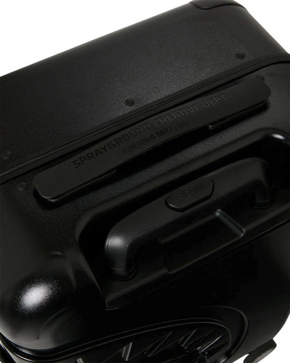 BLACKED OUT EMBOSSED GOLD TOOTH CARRY-ON LUGGAGE