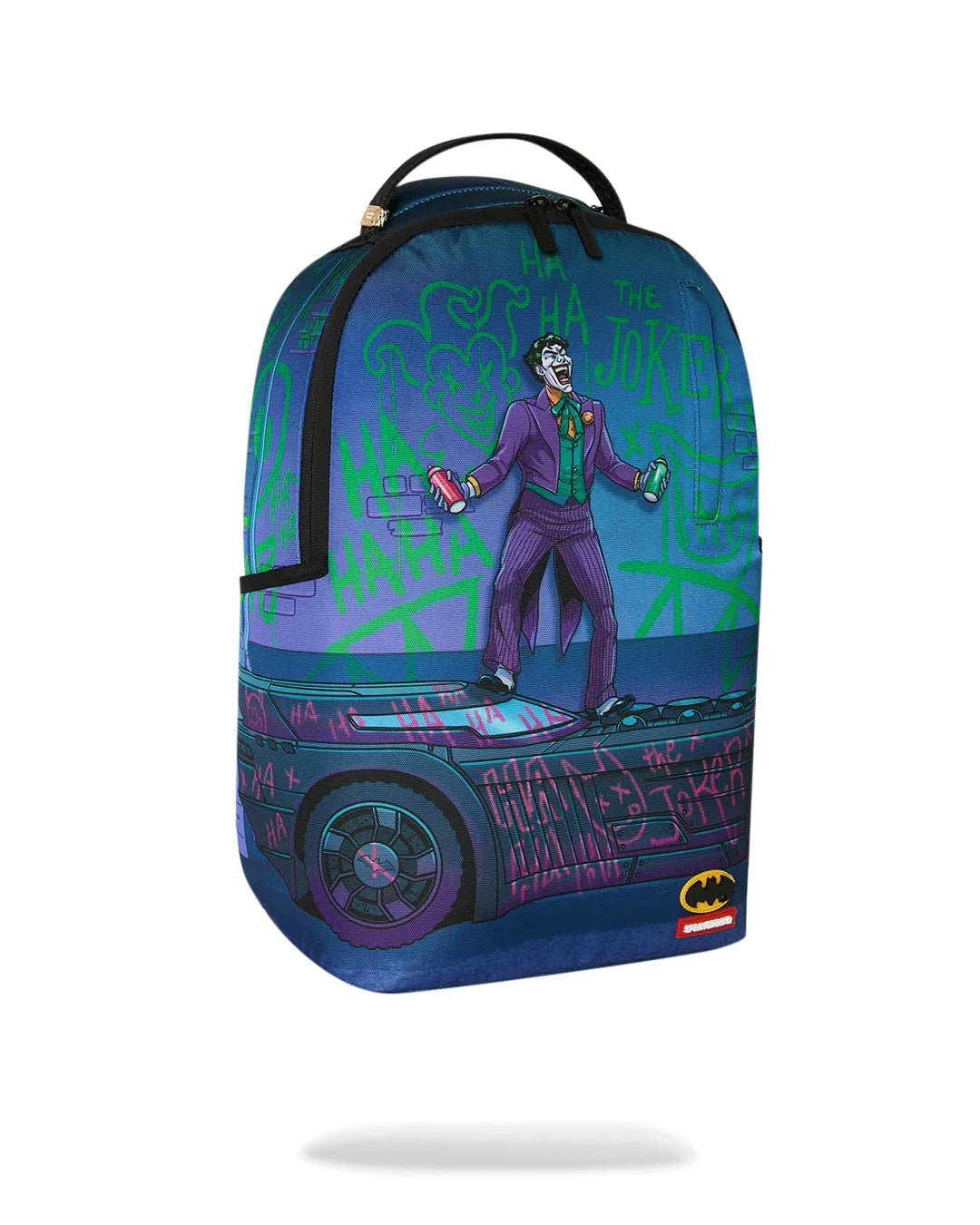 DC JOKER TAGGED UP BATMOBILE DLXSR BACKPACK