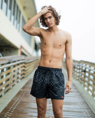 3AM CHECK PATTERN SWIM SHORT