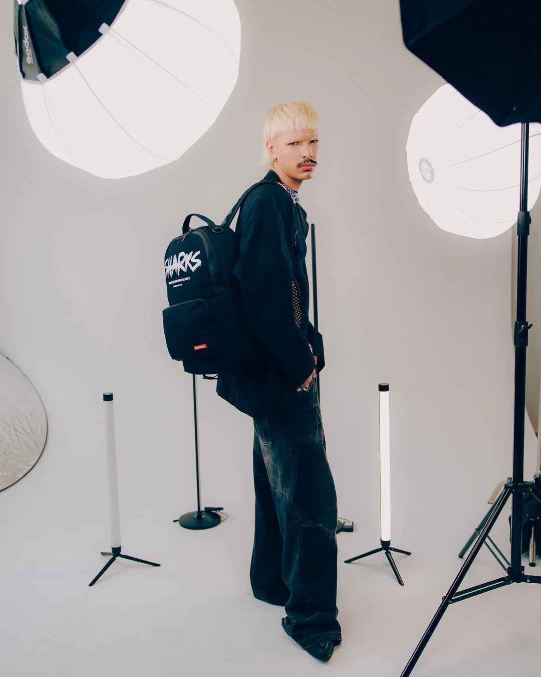 SHARKS CREAVTIVE DEPT CARGO POCKET DLXS BACKPACK