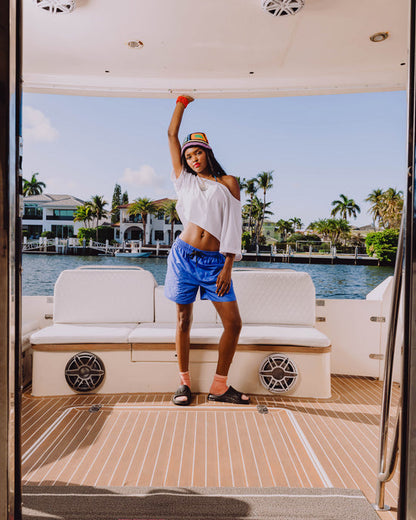 BLUE HENNY SWIM SHORT
