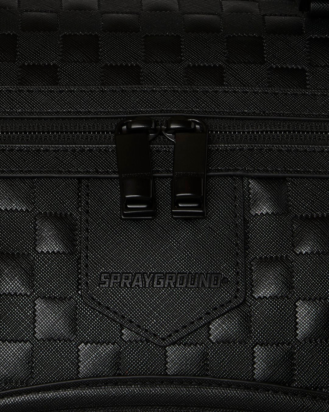 RAISED CHECK LARGE DUFFLE