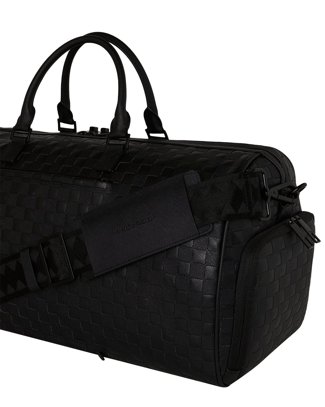 RAISED CHECK LARGE DUFFLE