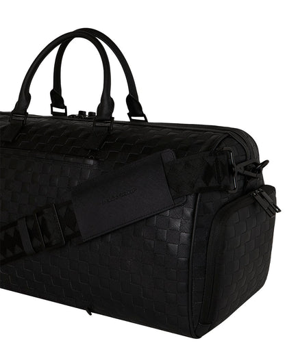 RAISED CHECK LARGE DUFFLE