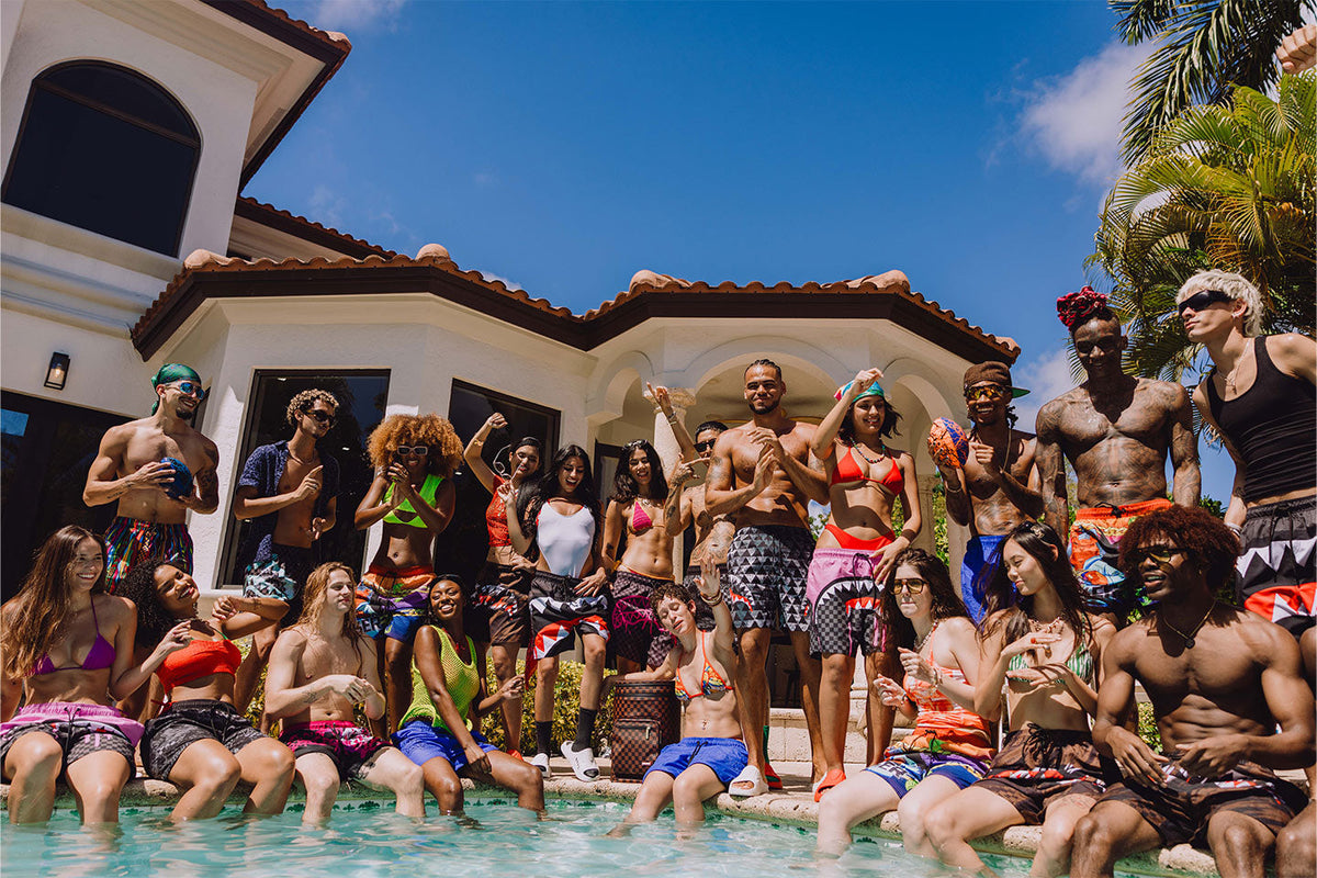 BLUE HENNY SWIM SHORT