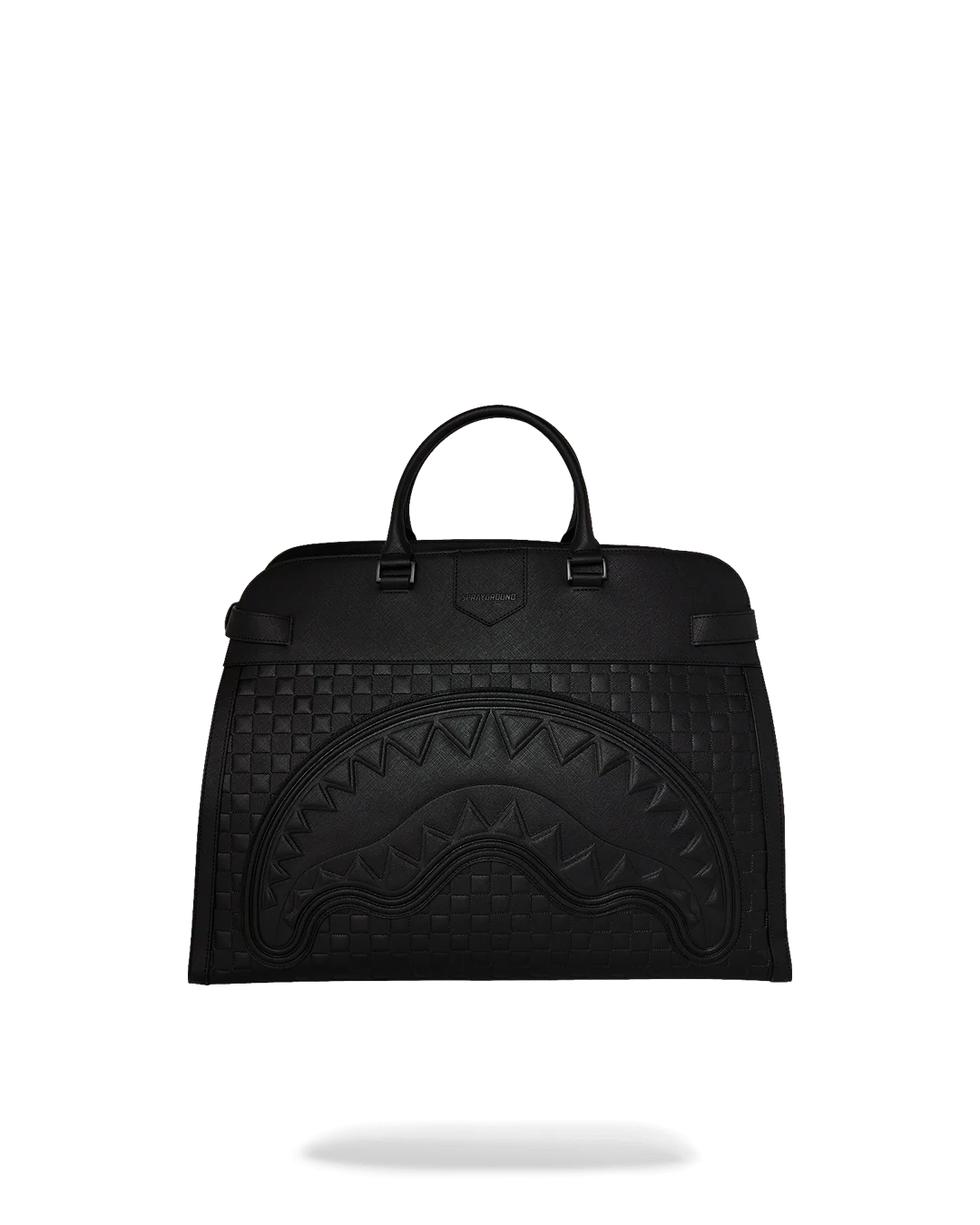 RAISED CHECK TRAVEL TOTE