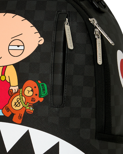 FAMILY GUY STEWIE HOLDING BEAR KEYCHAIN DLXSV BACKPACK
