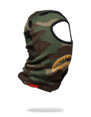 GOLD KNIT SHARK MOUTH SKI MASK